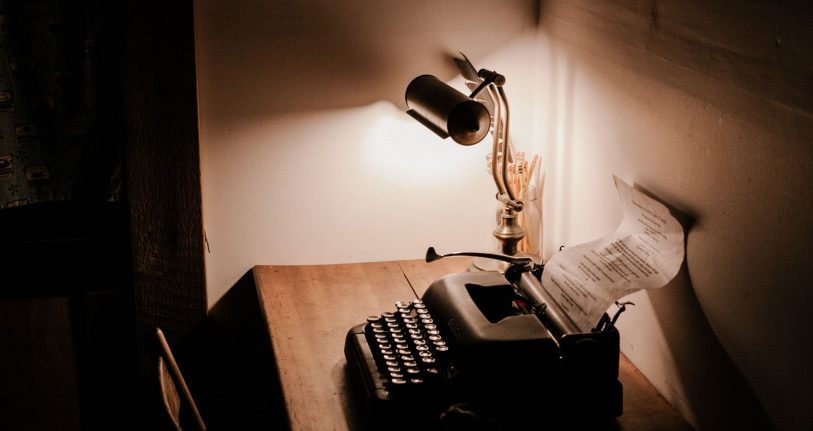 Altmodische Schreibmaschine